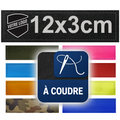 Patch personnalisé à coudre 12x3cm| Texte ou logo | Fabrication française