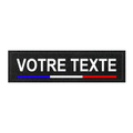 20x5cm Patch personnalisé avec drapeau – Nom / texte
