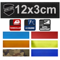 Patch imprimé personnalisé 12x3 cm – auto agrippant, thermocollant ou à coudre